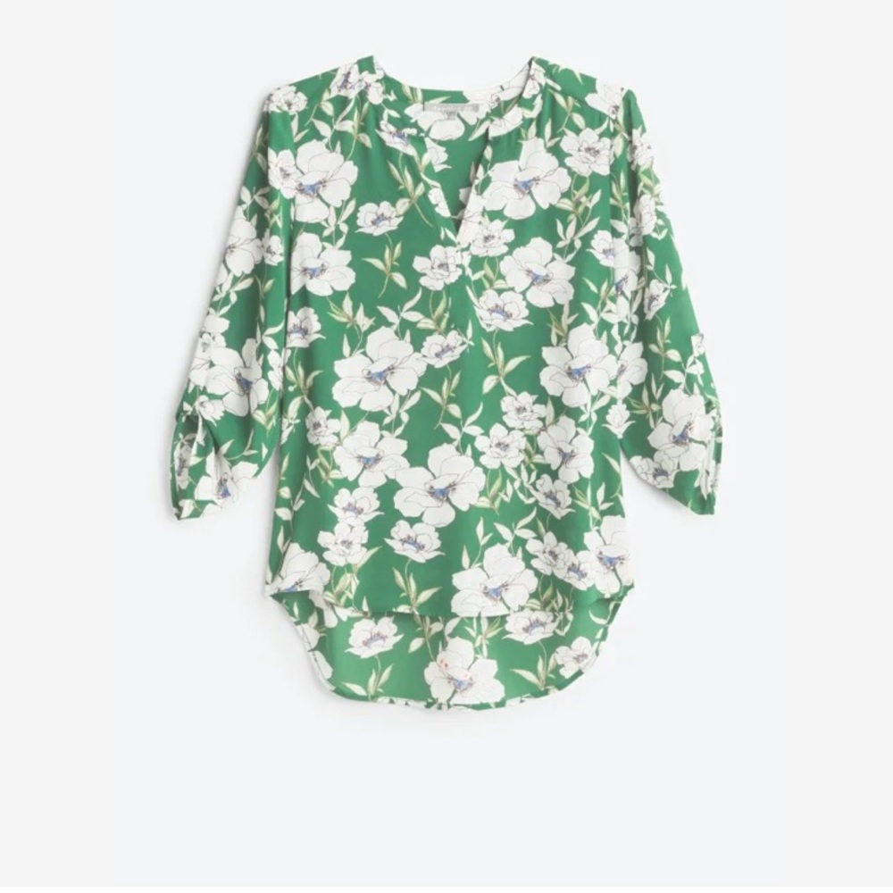 Daniel Rainn Koda Split Neck Blouse - Size Large